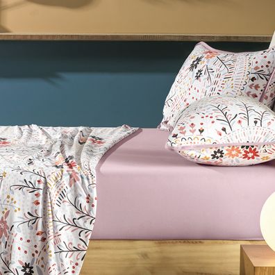 Jogo de Cama King 3 peças Altenburg Malha Fio Penteado 100% Algodão Chloé