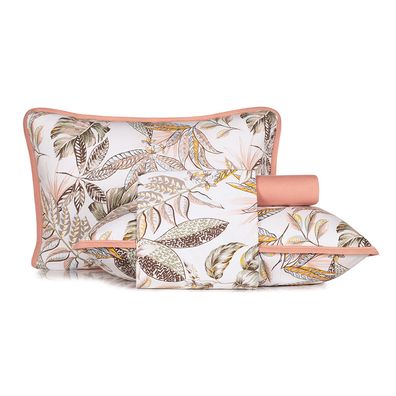 Jogo de Cama King 4 peças Altenburg Malha Fio Penteado 100% Algodão Tropical Art