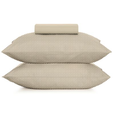 Jogo de Cama King 3 peças Altenburg Toque Acetinado Slim Bege