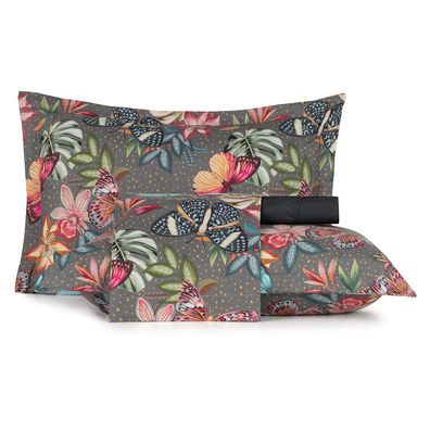 Jogo de Cama King 4 Peças Altenburg Toque Acetinado Farfalha