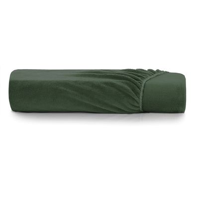 Lençol com Elástico Solteiro Altenburg Blend Plush Verde