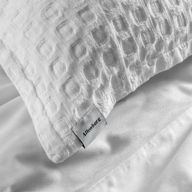 Fronha Body Pillow Altenburg Algodão Lux 200 Fios Versalhes Branco