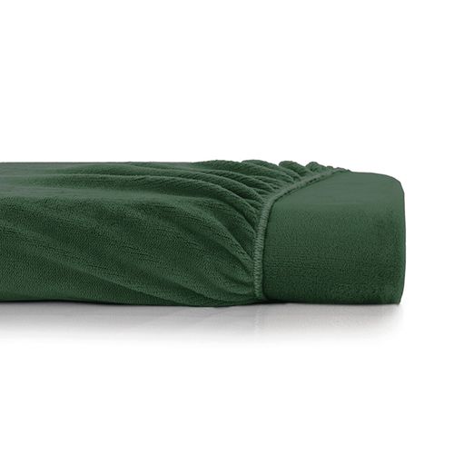 Lençol com Elástico Solteiro Altenburg Blend Plush Verde