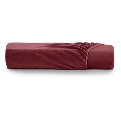 Lençol com Elástico Queen Altenburg Blend Plush Vermelho