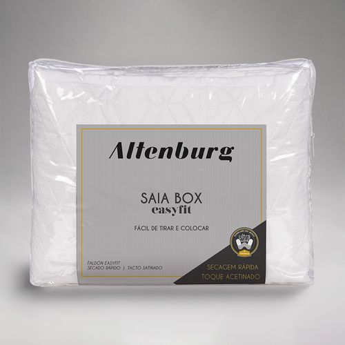 Saia Box Altenburg Solteiro Easy Fit Branco