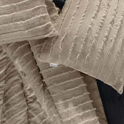 Edredom Queen Altenburg Blend Luxo Plush Nobre Boho Cinza