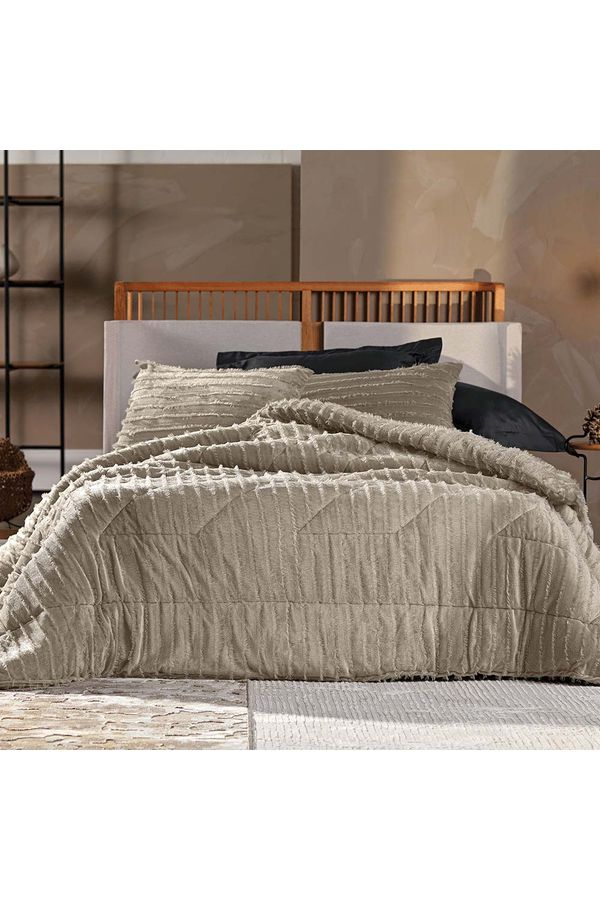 Edredom King Altenburg Blend Luxo Plush Nobre Boho Cinza