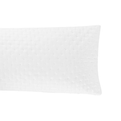 Porta Travesseiro Body Pillow Altenburg Toque Acetinado Ultrawave Cristal Branco