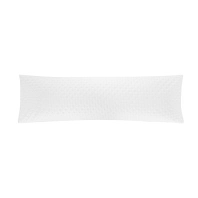 Porta Travesseiro Body Pillow Altenburg Toque Acetinado Ultrawave Cristal Branco