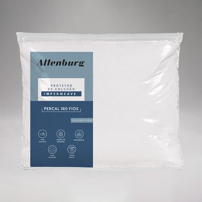 Protetor de Colchão Solteiro Altenburg Impermeável Percal 180 Fios