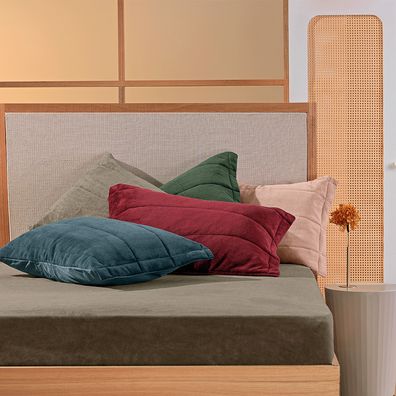 Porta Travesseiro Altenburg Blend Malha 50cm x 70cm Rosa