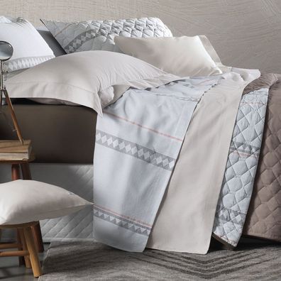 Lençol Superior Solteiro Altenburg Home Collection 180 Fios Neutral Bege