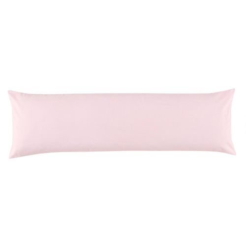 Fronha Body Pillow Altenburg Percal 180 Fios  Neutral Rosa