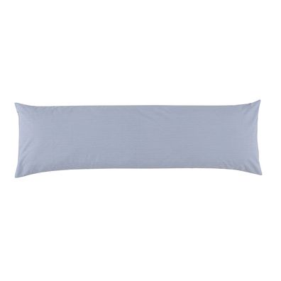 Fronha Body Pillow Altenburg Percal 180 Fios 40x130 Neutral Azul