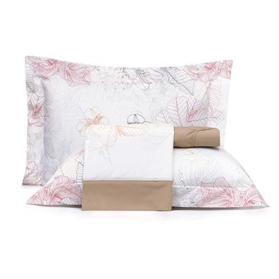 Jogo de Cama Queen 4 peças Altenburg Algodão Lux 200 Fios Sunshine