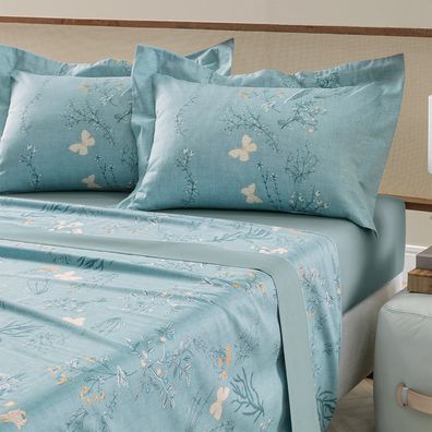 Jogo de Cama Solteiro 3 peças Altenburg Algodão Lux 200 Fios Studio Floral