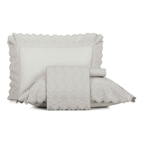 Jogo de Cama Queen Altenburg Bordados em Cetim 300 Fios Serene