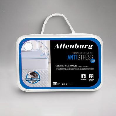 Protetor de Colchão Casal Antistress Impermeável Branco