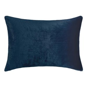 Porta Travesseiro Altenburg Blend Luxo Velvet 50cm x 70cm Azul