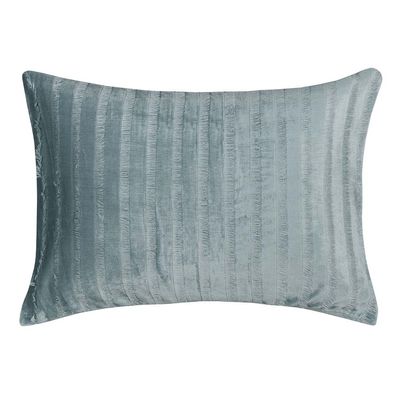 Porta Travesseiro Solteiro Altenburg Blend Luxo Boho 50cm x 70cm Azul