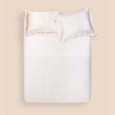 Jogo de Cama King Altenburg Haus Seda Mulberry Bege