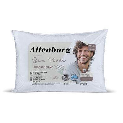 Travesseiro Altenburg Bem Viver Suporte Firme 50cm x 70cm