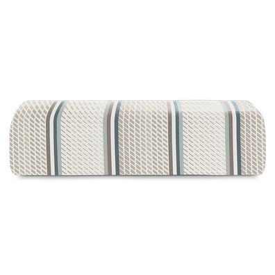 Lençol com Elástico Casal Altenburg Malha Fio Penteado 100% Algodão Geo Stripe – Bege