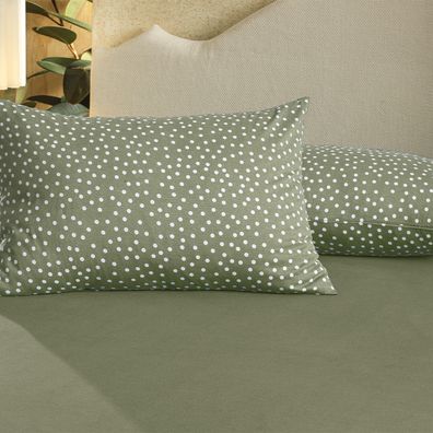 Jogo de Cama Casal 3 peças Altenburg Malha Fio Penteado Bits Verde