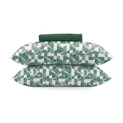 Jogo de Cama Queen Altenburg  Bossa 04 Verde