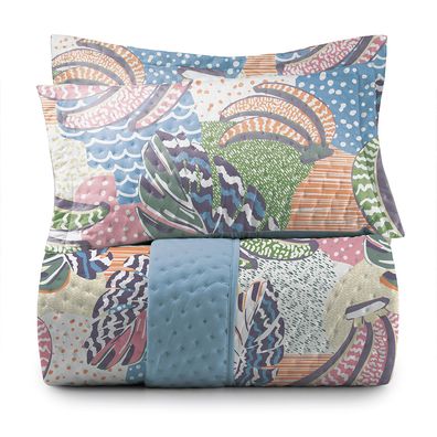 Jogo de Colcha Queen Altenburg Borogodó 01 Azul