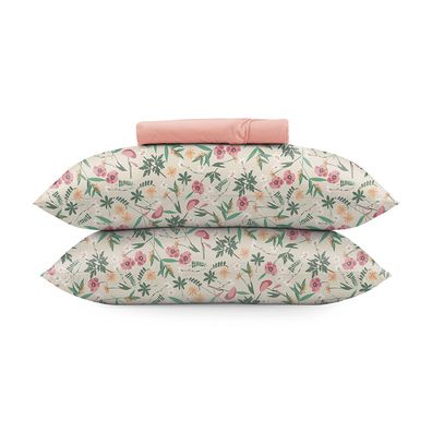Jogo de Cama King Altenburg Brisa 02 Rosa
