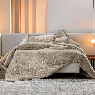 Edredom Queen Altenburg Blend Elegance Wall Street Cinza