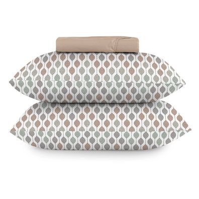 Jogo de Cama Queen 3 Peças Altenburg Toque Acetinado Colmeia