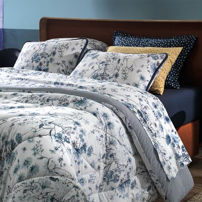 Edredom King Altenburg Malha Fio Penteado Porcelana