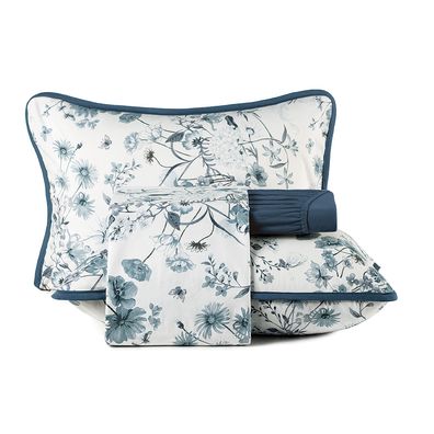 Jogo de Cama King 4 Peças Altenburg Malha Fio Penteado Porcelana