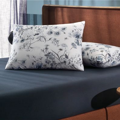 Jogo de Cama Solteiro King 2 Peças Altenburg Malha Fio Penteado Porcelana