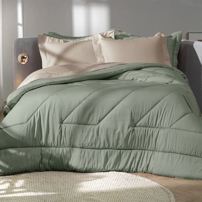 Edredom Casal Altenburg Cetim 300 Fios Verde
