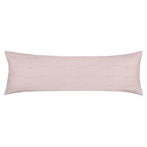 Porta travesseiro Body Pillow Malha 100% Algodão Rosê Natural