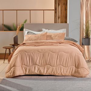 Edredom Queen Altenburg Blend Comfort Sherpa Rosa