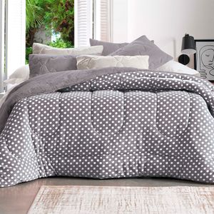 Edredom Queen Altenburg Blend Comfort Duo Maxi Poá Grey