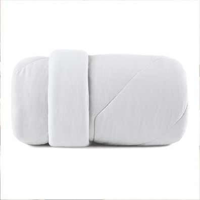 Edredom Casal Altenburg Malha Fio Penteado Branco