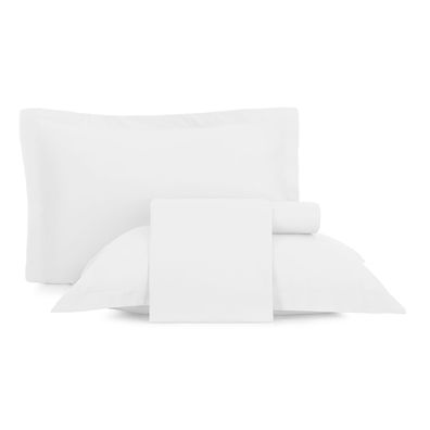 Jogo de Cama King 4 Peças Altenburg Toque Acetinado Branco