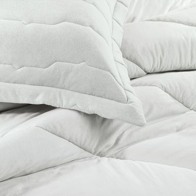 Edredom Altenburg Queen Malha Fio Penteado Branco