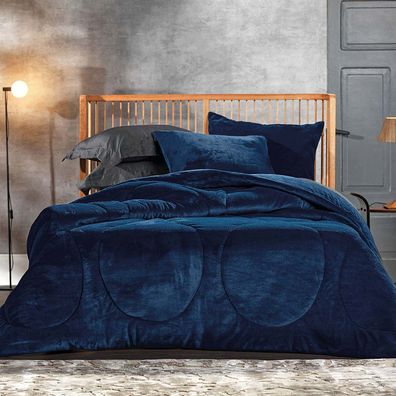 Edredom King Altenburg Blend Luxo Velvet Azul