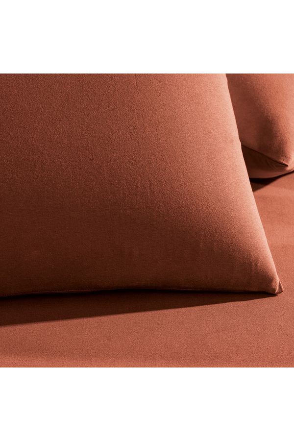 Jogo de Cama Queen 3 Peças Altenburg Malha Fio Penteado Laranja Autumn