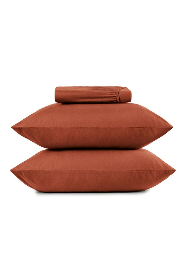 Jogo de Cama Queen 3 Peças Altenburg Malha Fio Penteado Laranja Autumn