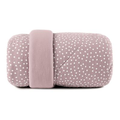 Edredom Queen Altenburg Malha Fio Penteado Bits Rosa
