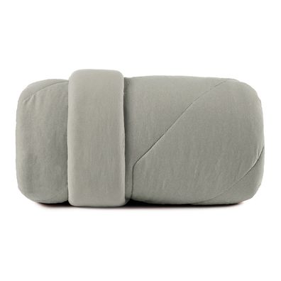 Edredom Queen Altenburg Malha Fio Penteado Cinza Platinum