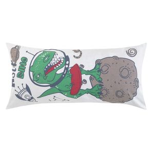 Fronha para Body Pillow Infantil Altenburg Mundo Kids 30cm x 65cm Astro Dino