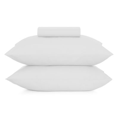 Jogo Cama Simples Altenburg 3pc Liso Toque Acetinado - Branco